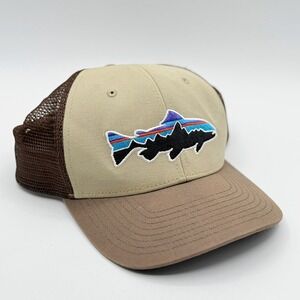 Patagonia Fitz Roy Trout Trucker Hat Mens Brown 38008